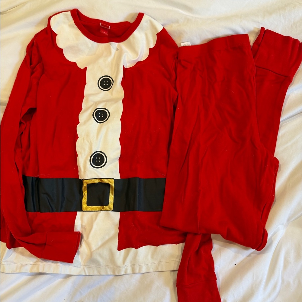 Unisex Santa Costume Pajama Set - Red and White